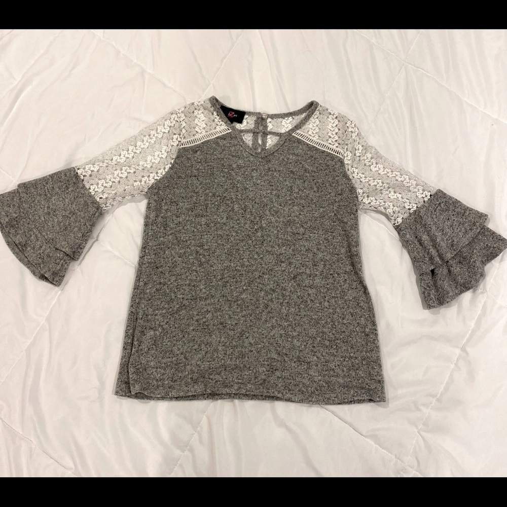 quarter sleeve dressy blouse for girls size 10-12